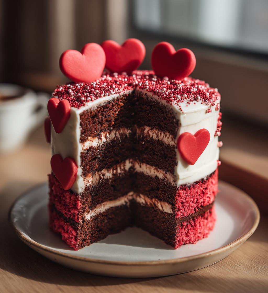 valentines cake design