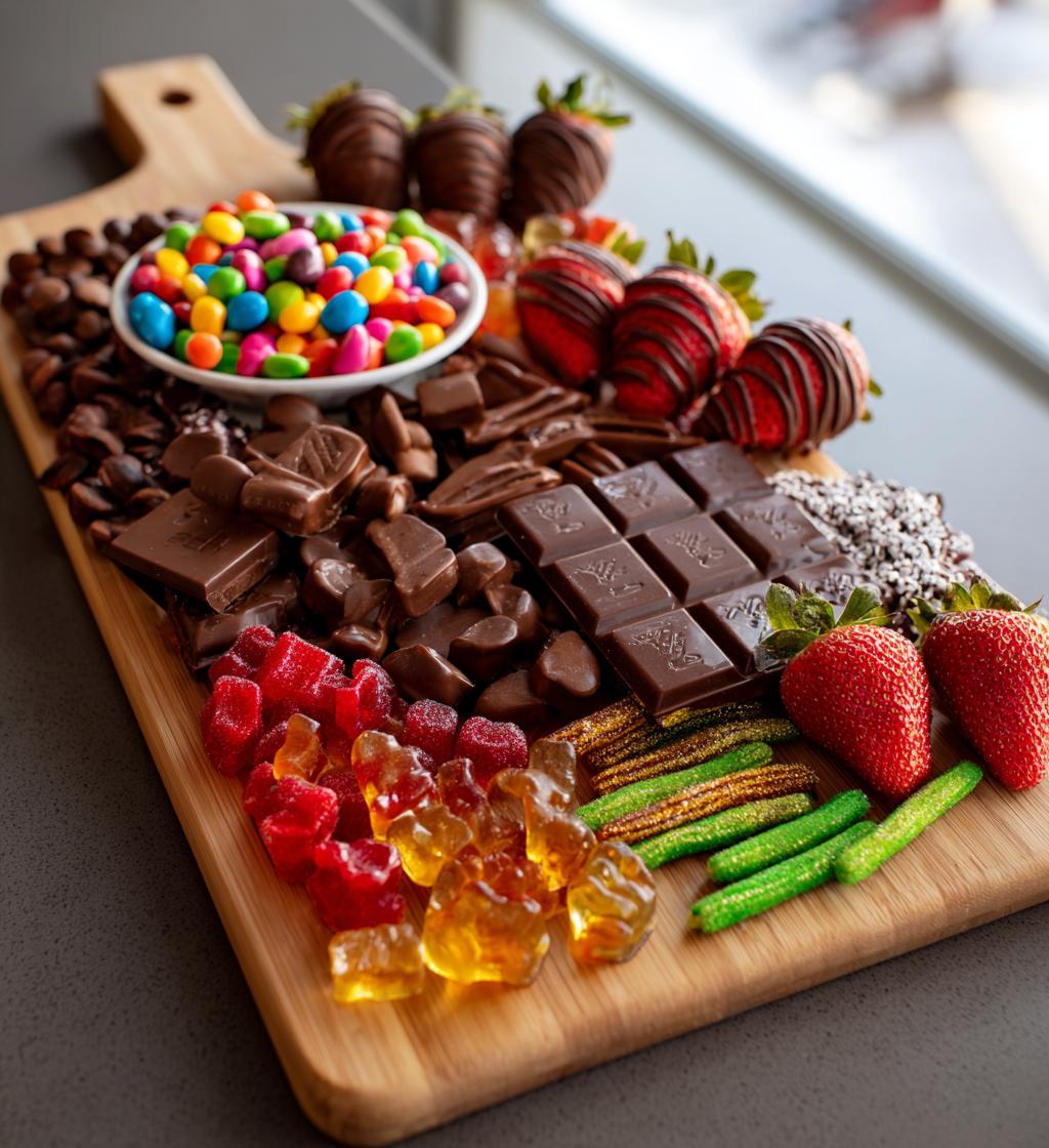valentines candy board for him