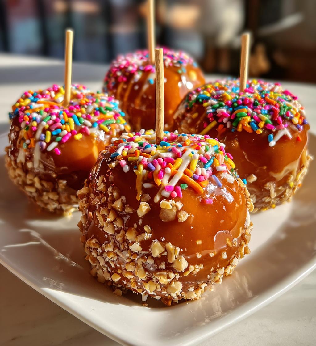valentines caramel apples