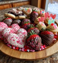 valentines charcuterie board sweets