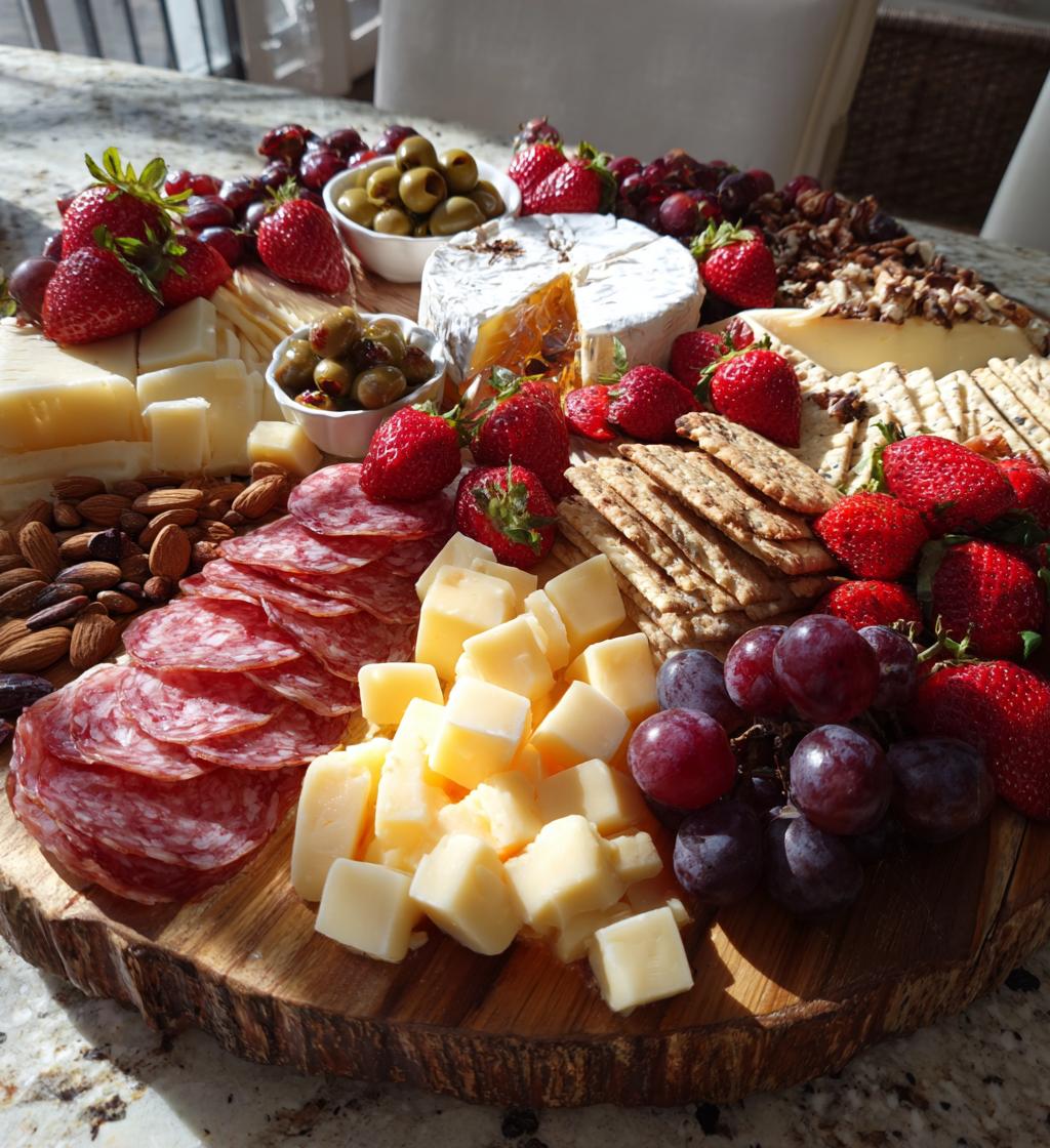valentines cheese board