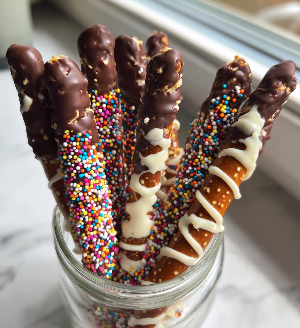 valentines chocolate pretzels
