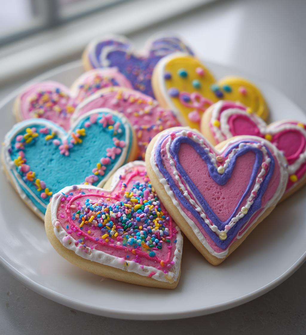 valentines cookies aesthetic