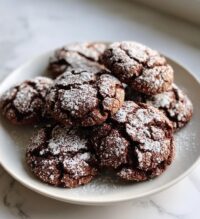 valentines crinkle cookies