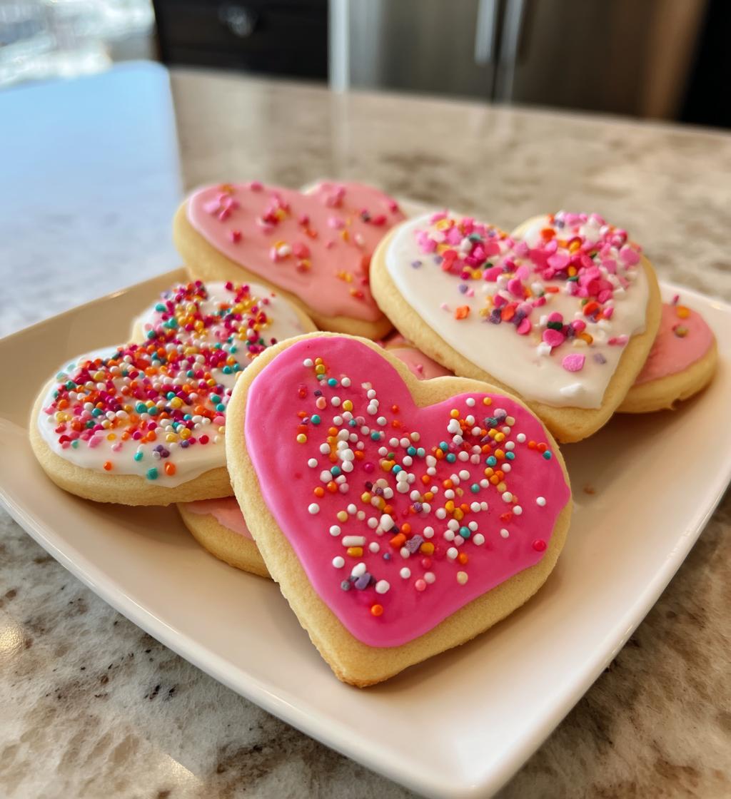 valentines day heart cookies