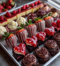 valentines dessert tray