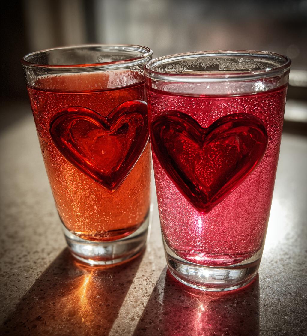 valentines drinking glasses